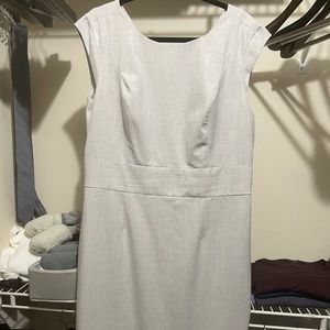 The Limited cap sleeved sheath dress in light grey size 18.